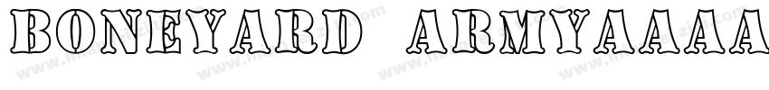 Boneyard Army字体转换